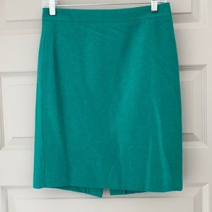 J Crew pencil skirt seafoam green